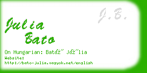 julia bato business card